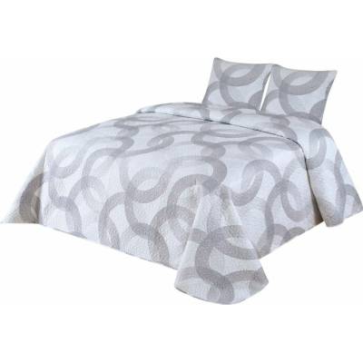 Sconto Prikrývka CIRCULO sivá 2x45x45 220x240