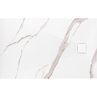 Rea Корито за душ кабина Magnum CARRARA WHITE 80x100 (REA-K7004)
