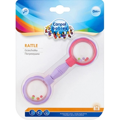 Canpol babies Chrastítko míčky na čince Růžová