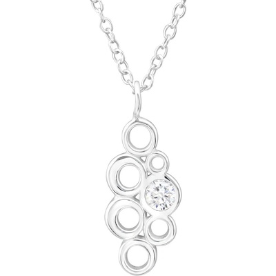 all4Silver Strieborný náhrdeľník M27324-A4S