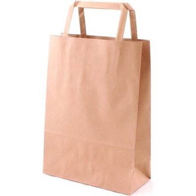 Taška 18*8*25 cm, hnědý 100% recyklovaný papír 100 g – Zboží Mobilmania
