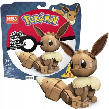 Mattel Pokémon Eevee Mega Construx Construction Set Build and Show 13 cm