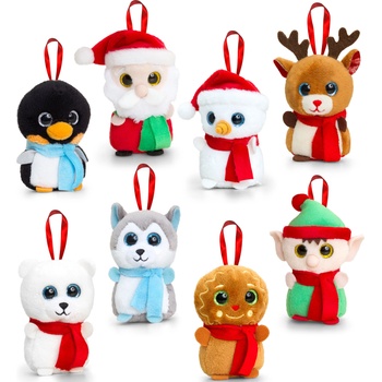 Keel Toys Плюшена коледна играчка за елха Keel toys, асортимент (SX1104)