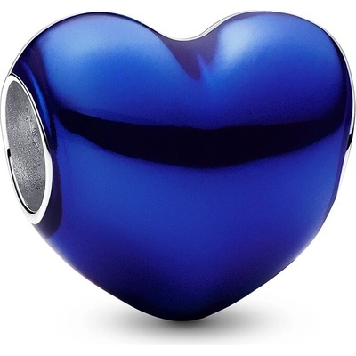 Pandora Romantický korálek Metalické modré srdce Moments 793337C05 – Zboží Mobilmania