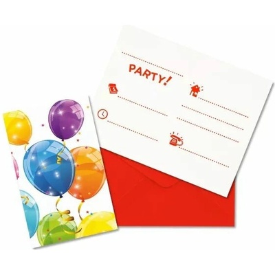 Procos Pozvánky a obálky Balónky – Hledejceny.cz
