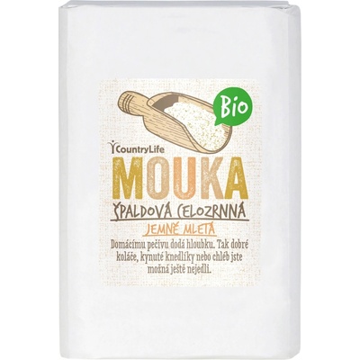 Country Life Mouka špaldová celozrnná jemně mletá Bio 1kg