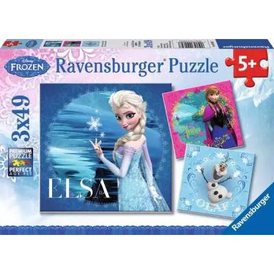 Ravensburger - Puzzle 3x49 Elsa, Jane, Olaf - 40 - 99 piese