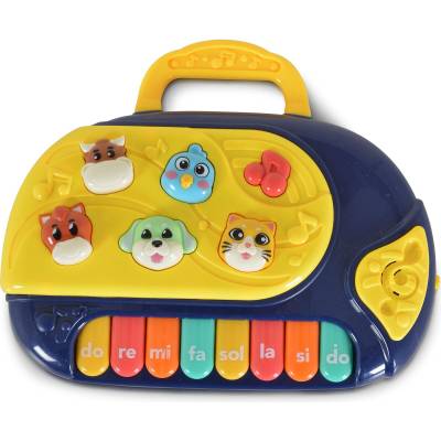 Fivestar Toys Бебешко музикално пиано с животни 794 син (111485)