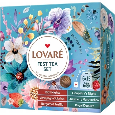 LOVARÉ Kolekce čajů Fest Tea Set 90 sáčků
