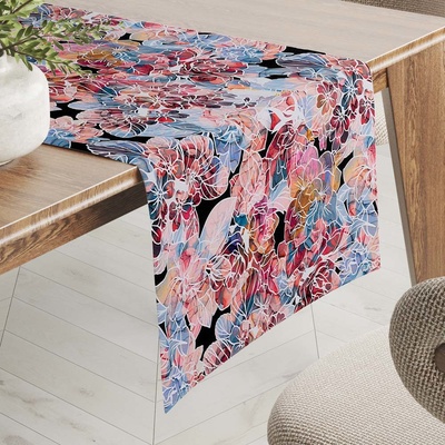 Biante Dekoračný behúň Rongo RGP-503 Červeno-modré kvety 20x120 cm