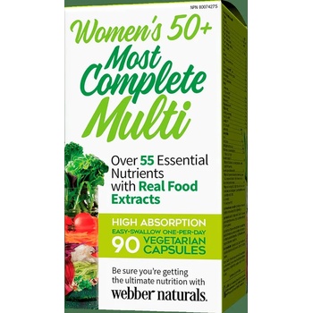Webber Naturals Мултивитамини за жени 50+ Webber Naturals, 90 капсули (3187)