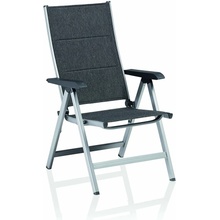 Kettler BASIC PLUS PADDED polohovacie, hliníkové kreslo strieborná / antracit