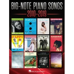 Big-Note Piano Songs 2010-2019 - Easy Piano Songbook with Large Notation and Lyrics (ISBN: 9781540092175)