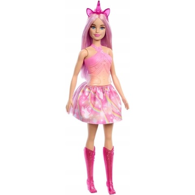 Barbie Jednorožec s dlouhými růžovými vlasy HRR13