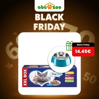 PreVital XXL kura losos teľa a pečeň v sťave 48 x 100 g