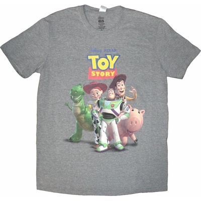 Disney tričko toy Story Characters Distressed šedá