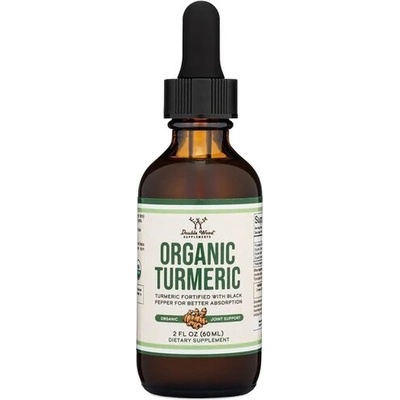 Double Wood Supplements Куркума + черен пипер, джинджифил, розмарин, канела и салвия, 60 ml капки | Double Wood (23010 DW)