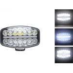  80W LED Лед Фар Халоген, Три Функции, Неон ефект, Neon 24, 5см x 13, 9см, 4100lm, 12V - 24V, E-Mark Подходящ За DAF MAN Sc