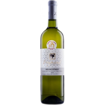Vinárstvo Zsigmond Rizling rýnsky výber z hrozna suché biele 2015 13% 0,75 l (čistá fľaša)