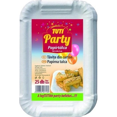 TUTI Тава за хартия, 10, 5x16, 5 cm, 25 бр. , TUTI "Party" PDP_773 (PDP_773)