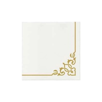 PAW AIRLAID Obrúsky Elegant Frame Gold 50 ks 40x40cm