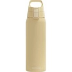 SIGG - Insulated drinking bottle - Thermos bottle Shield Therm One Opti Yellow carbonated drinks - Leak-proof - Dishwasher safe - BPA-free - 90% recycled stainless steel - Light yellow - 0.75L - 6021.10