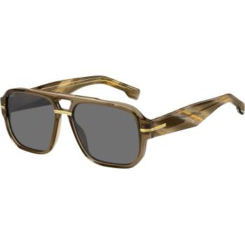 HUGO BOSS Слънчеви очила Boss Men's Rectangular Round Sunglasses - Brown