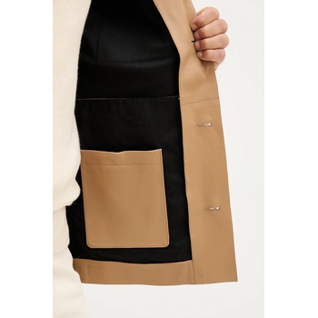 BOSS Кожено яке boss в зелено преходен модел 50543222 (50543222)