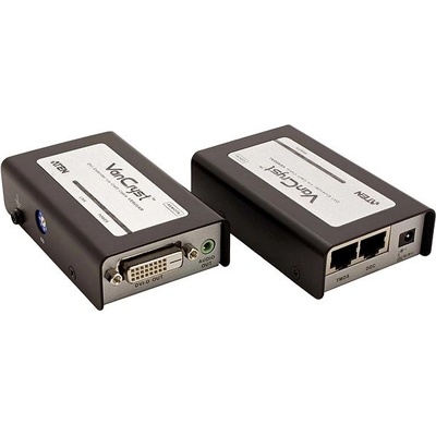 Aten VE-600A DVI video extender na prodloužení DVI a audio signálu 60m přes 2 kabely Cat. 5