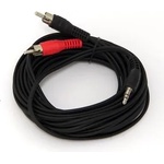  Oem жак 3, 5 мм - 2 бр. аудио кабел rca m/m 1, 5 м xakabj2r (xakabj2r)