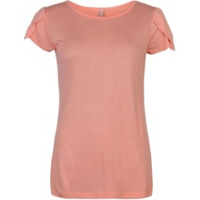 Rock and Rags Wrap Sleeve Top Lds73 Coral