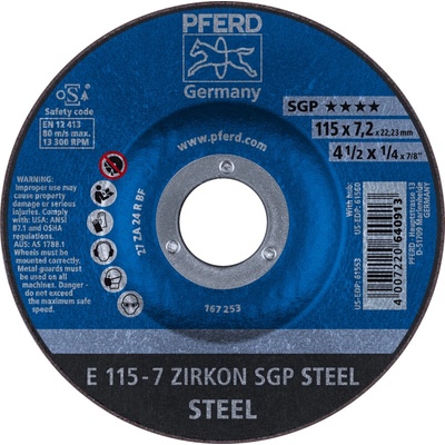Pferd Brusný kotouč 115 x 7,2 x 22,23 mm 62211737