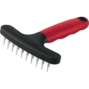 Ferplast Dog Comb - Метален гребен за кучета, елиминира възлите, подходящ за средно и дълкокосмести, 11 x h 15, 5 см