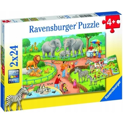 Ravensburger Den v zoo 2 x 24 dílků