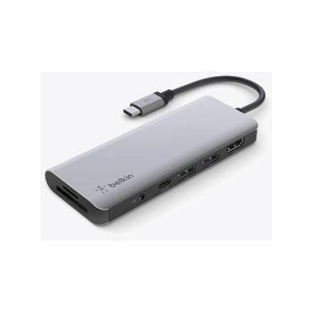 LMP Belkin CONNECT USB-C 7in1 Multiport adapter - Grey (AVC009btSGY)