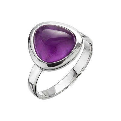 Evolution Group Stříbrný prsten s pravým ametystem 15027.3
