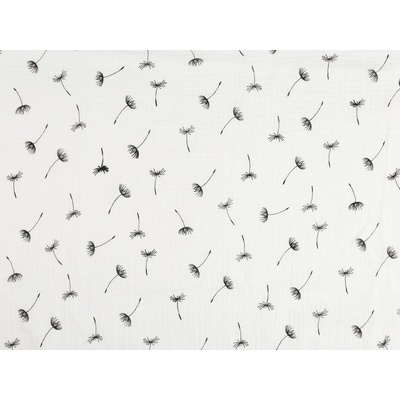 Mušelín / dvojitá gázovina chmýří, střední, Off White