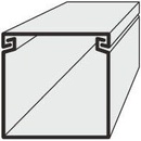 Lišta PVC 40x40 2m EIP POLYPROFIL