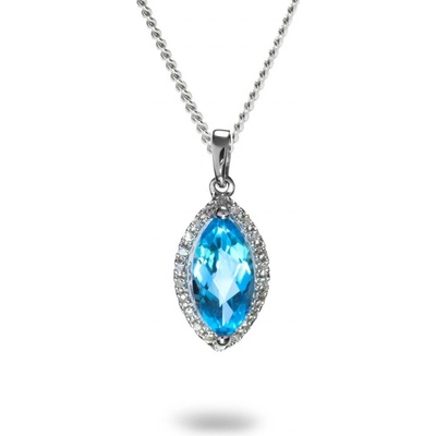 Blink-Blink Výnimočný diamantový prívesok s Topásom 4228BToG
