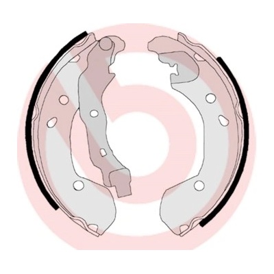 BREMBO Sada brzdových čeľustí S56510