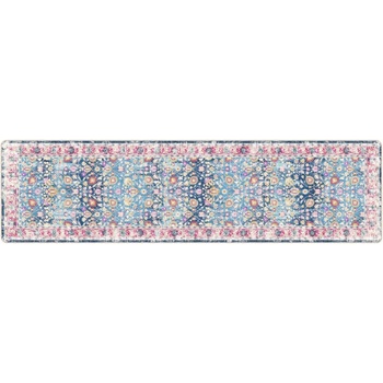Перящ се килим многоцветен 80x300 см противоплъзгащ