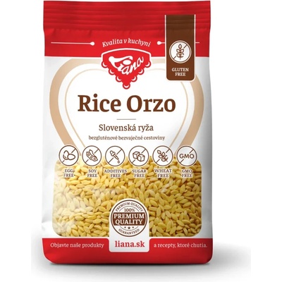 Liana Rice Orso Slovenská ryža cestoviny bezgluténové 200 g