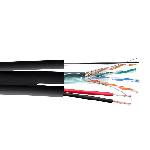 Екском FTP/M Cat5e 24AWG Cu + 2x0, 75mm CCA захранващи проводници (FTP/M Cat5e Cu 2x0.75mm CCA)