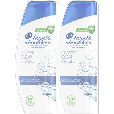Head & Shoulders Шампоан против пърхот Classic Clean, 2 x 330 ml