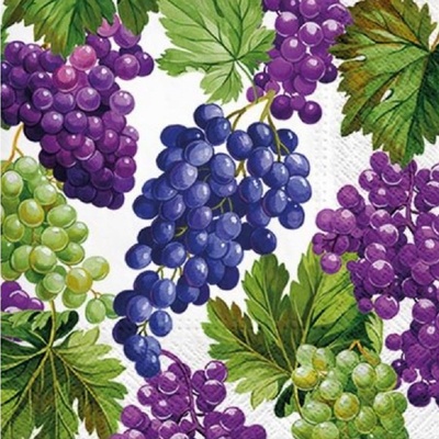 PAW servítky L Natural Grapes 33x33cm
