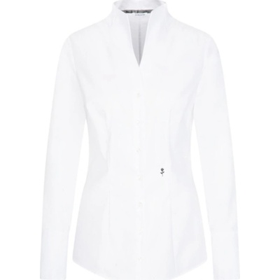Seidensticker halenka Chalice Blouse Slim LSL popelínová dlouhý rukáv dámská COT-781182001xc bílá