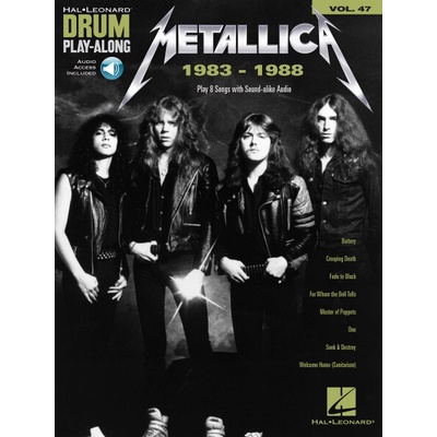 Metallica 1983-1988 8 skladieb pre biciu súpravu