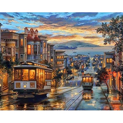 Malování podle čísel Podvečerní San Francisco