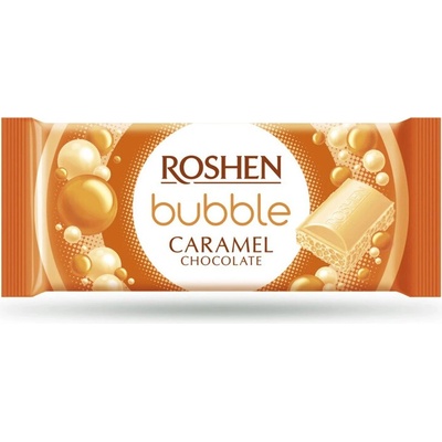Roshen čokoláda Bubble karamelová 80 g