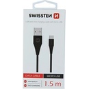Swissten 71504301 USB/Micro USB, 1,5m, černý